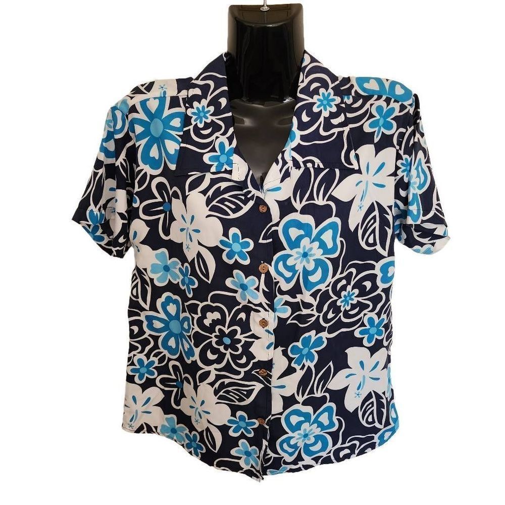 Vintage 1980's  Stitch by Kennington Womens Hawaiian Shirt M